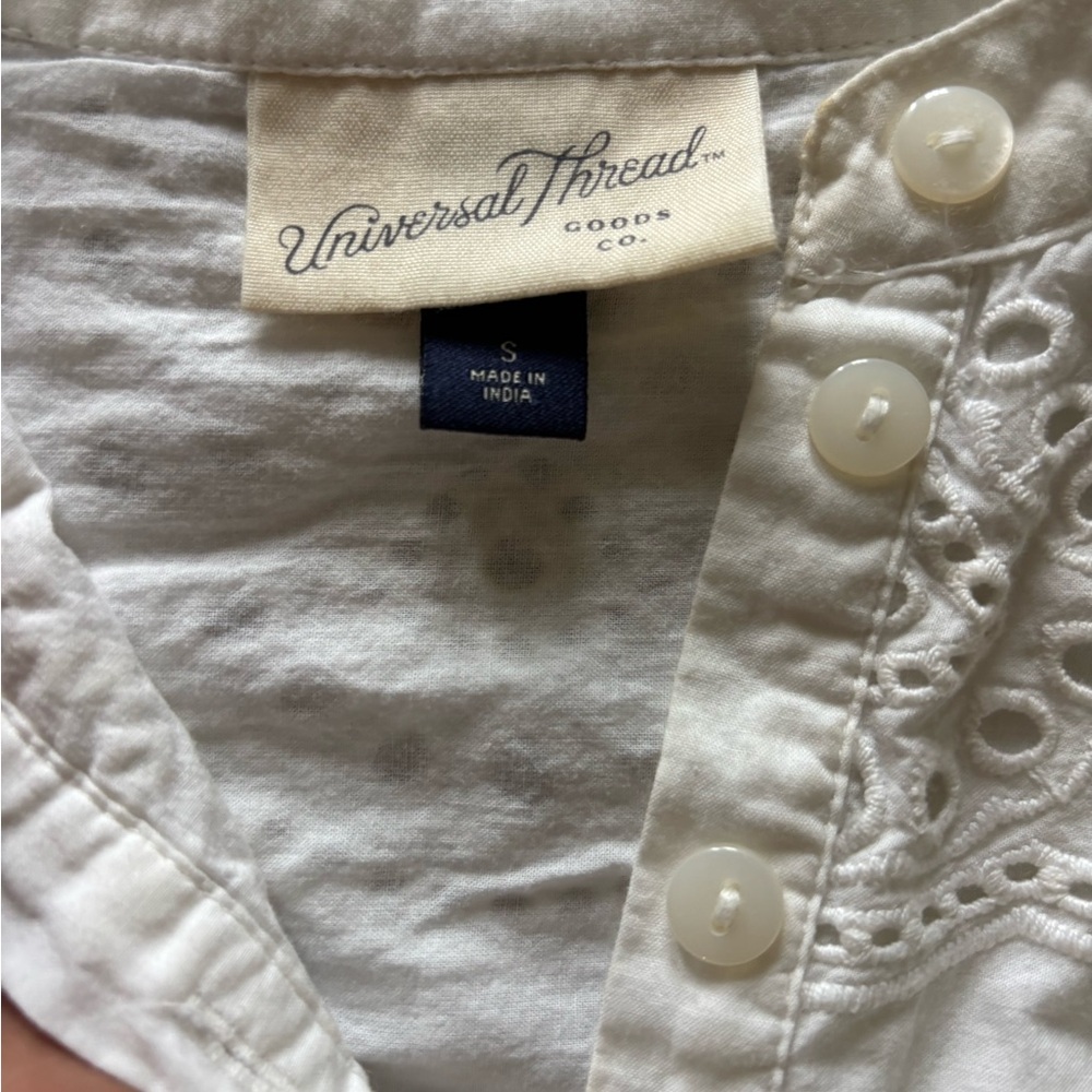 Universal Thread White Eyelet Lace Dress - Picture 4 of 6